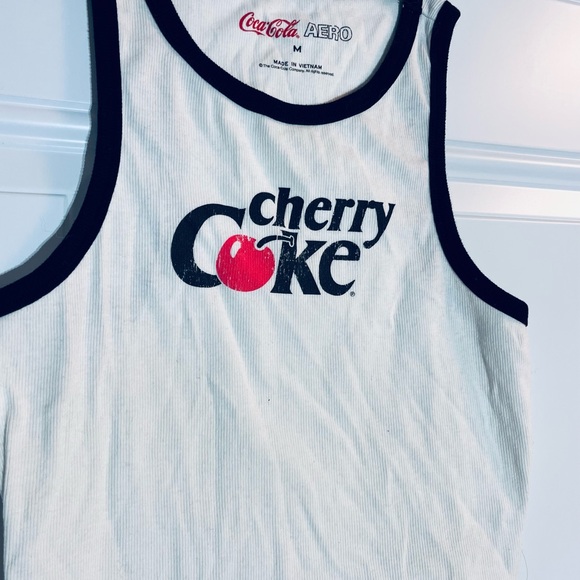 Coca-Cola® By Aéropostale Cherry Coke High-Neck Cropped Tank - Picture 2 of 4